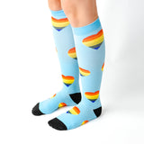 Meia de Compressão Corações Felizes