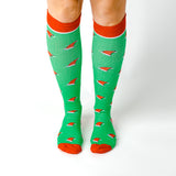 Meia de Compressão Gorros de Natal