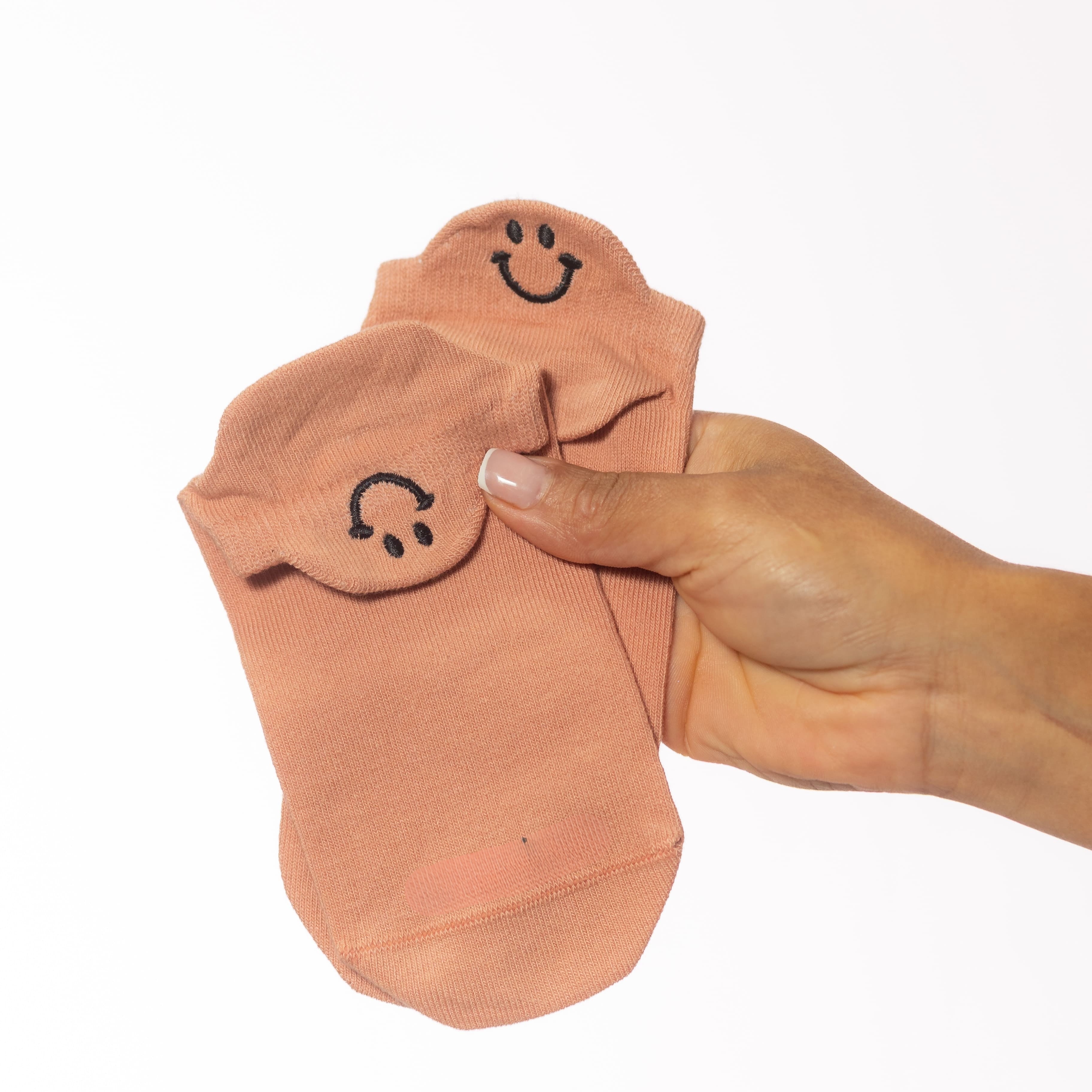 Meias Sorrisos Bordadas - 5 pares [FRETE GRÁTIS]