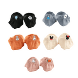Meias Animais Fofos Bordadas - 5 pares [FRETE GRÁTIS]