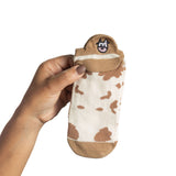 Meias Vaquinha Marrom Bordadas - 5 pares [FRETE GRÁTIS]