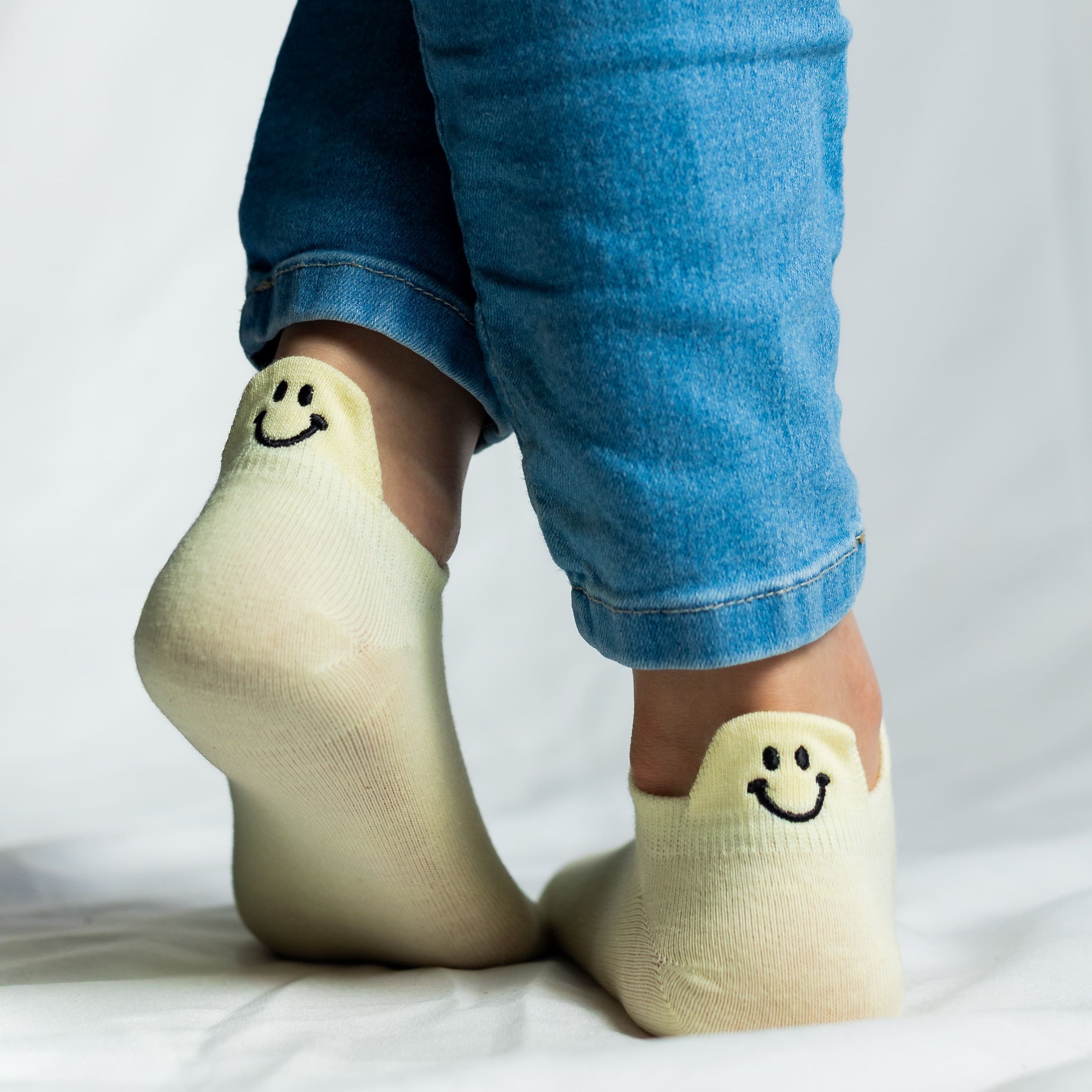 Meias Sorrisos Bordadas - 5 pares [FRETE GRÁTIS]