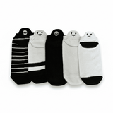 Meias Panda Bordadas- 5 pares [FRETE GRÁTIS]