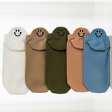 Meias Sorrisos Bordadas - 5 pares [FRETE GRÁTIS]