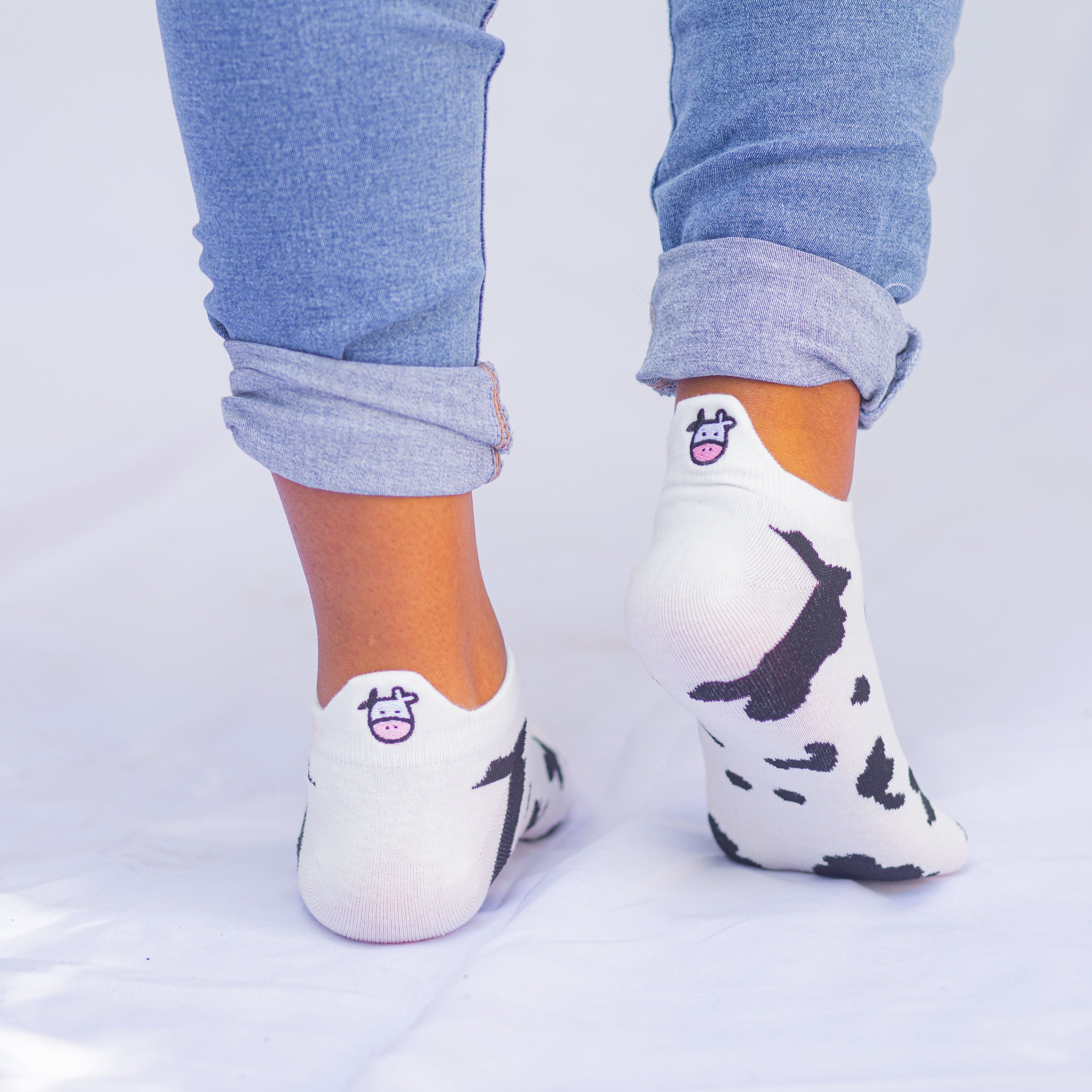 Meias Vaquinha Bordadas- 5 pares [FRETE GRÁTIS]