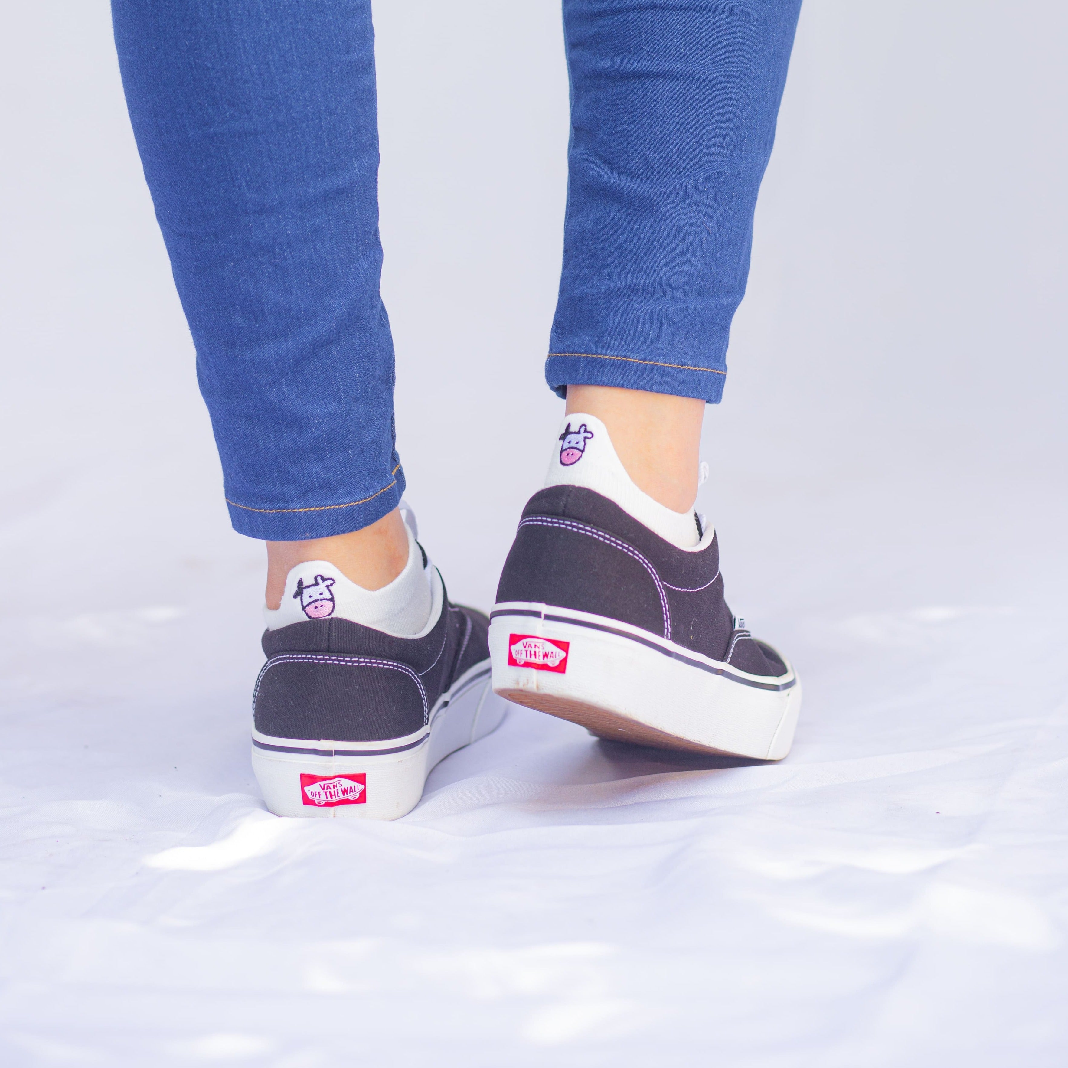 Meias Vaquinha Bordadas- 5 pares [FRETE GRÁTIS]