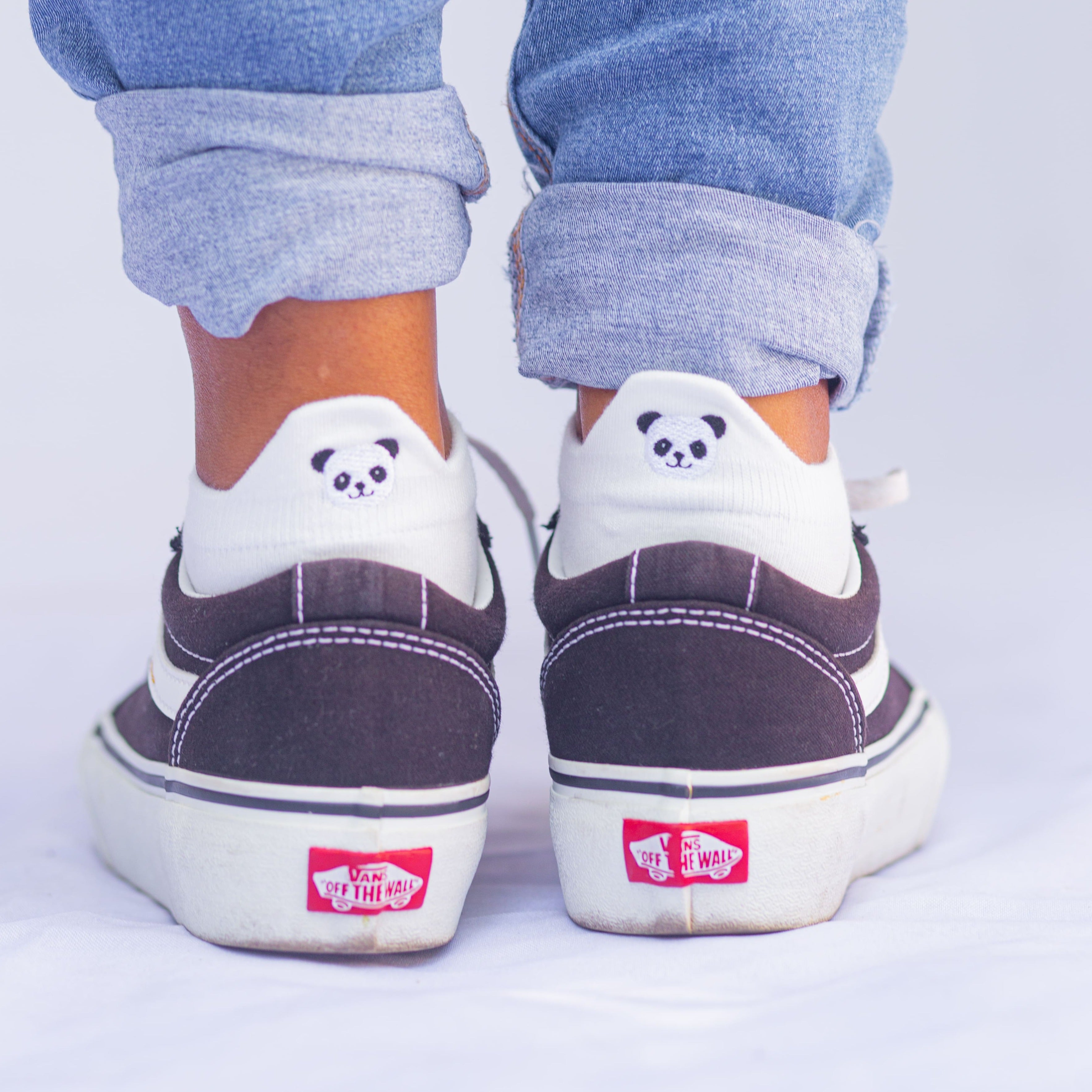 Meias Panda Bordadas- 5 pares [FRETE GRÁTIS]