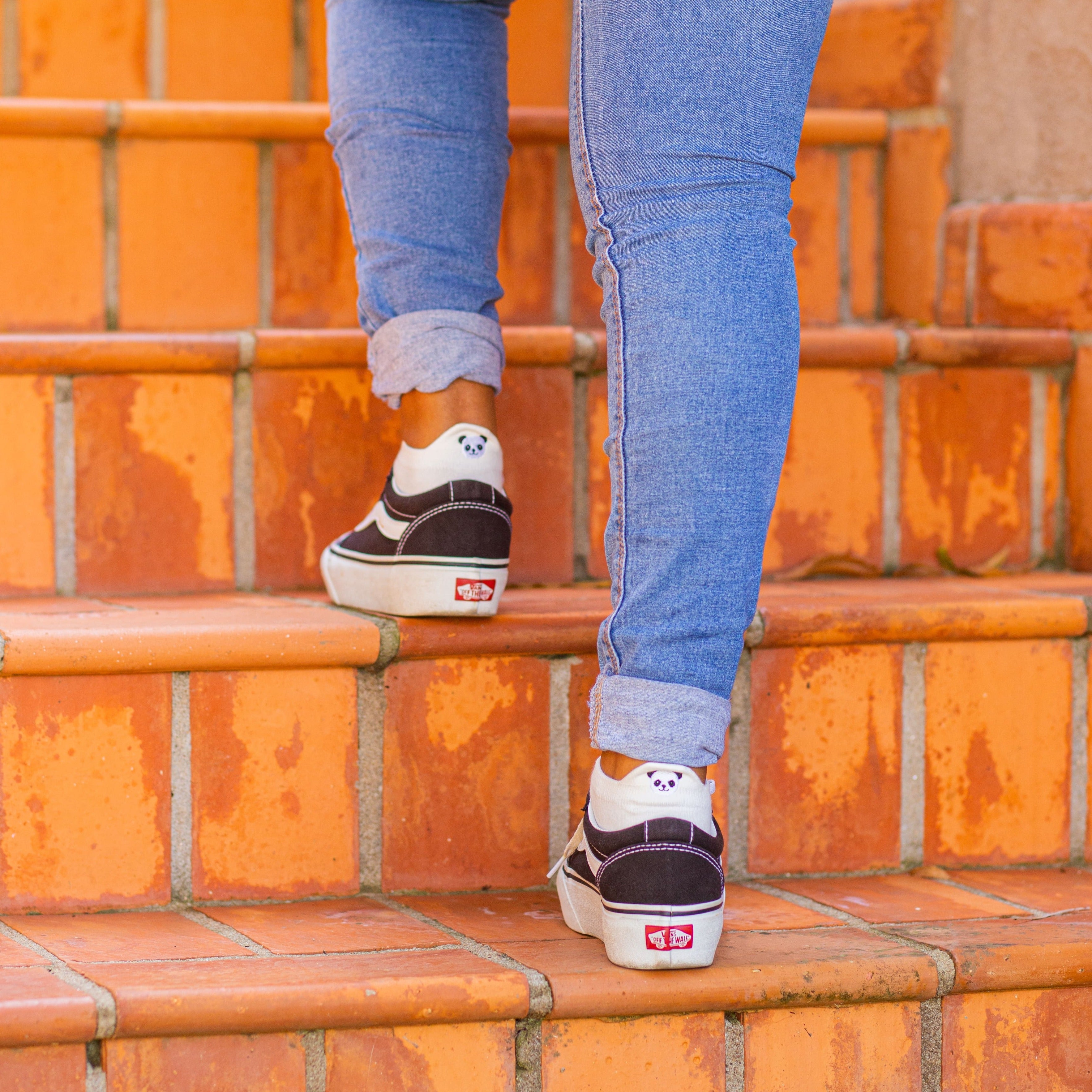 Meias Panda Bordadas- 5 pares [FRETE GRÁTIS]