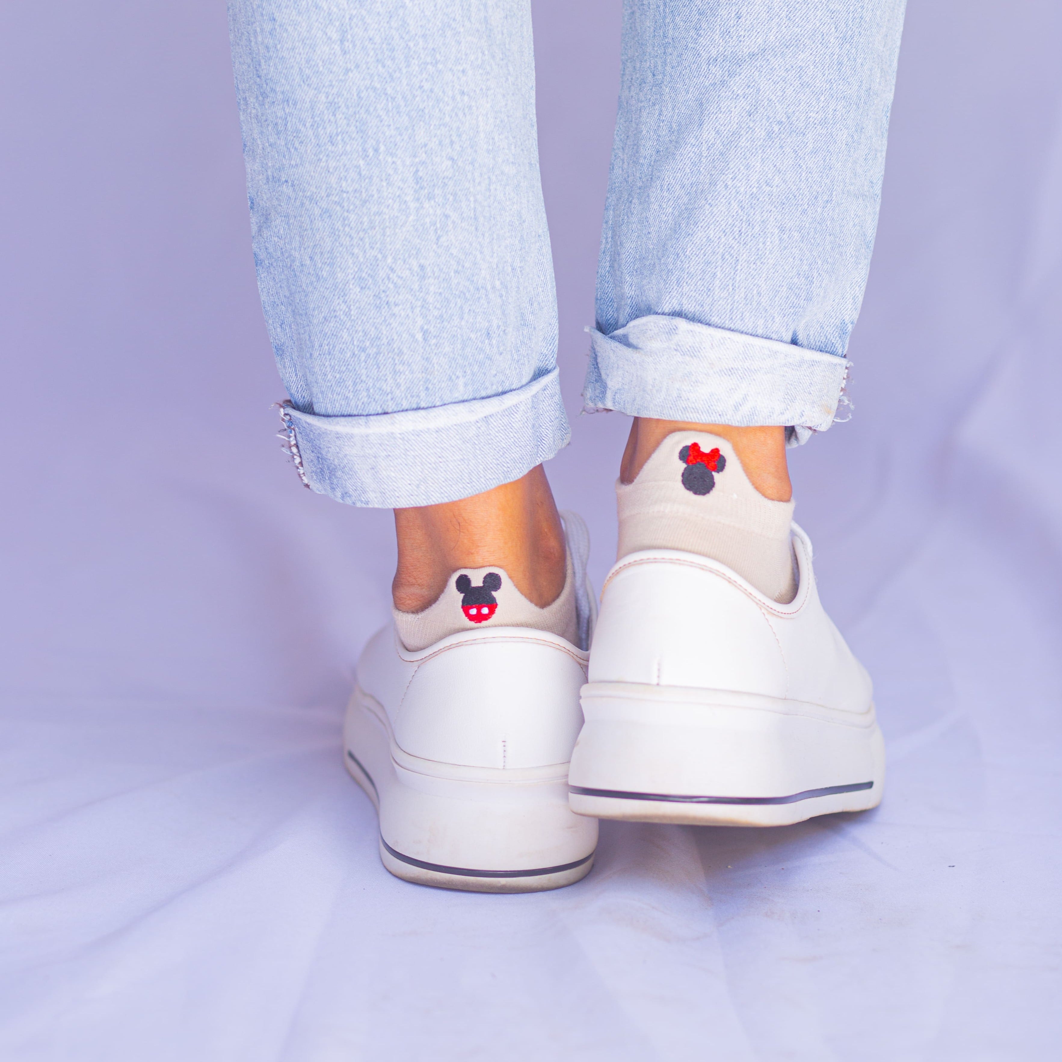 Meias Animais Fofos Bordadas - 5 pares [FRETE GRÁTIS]