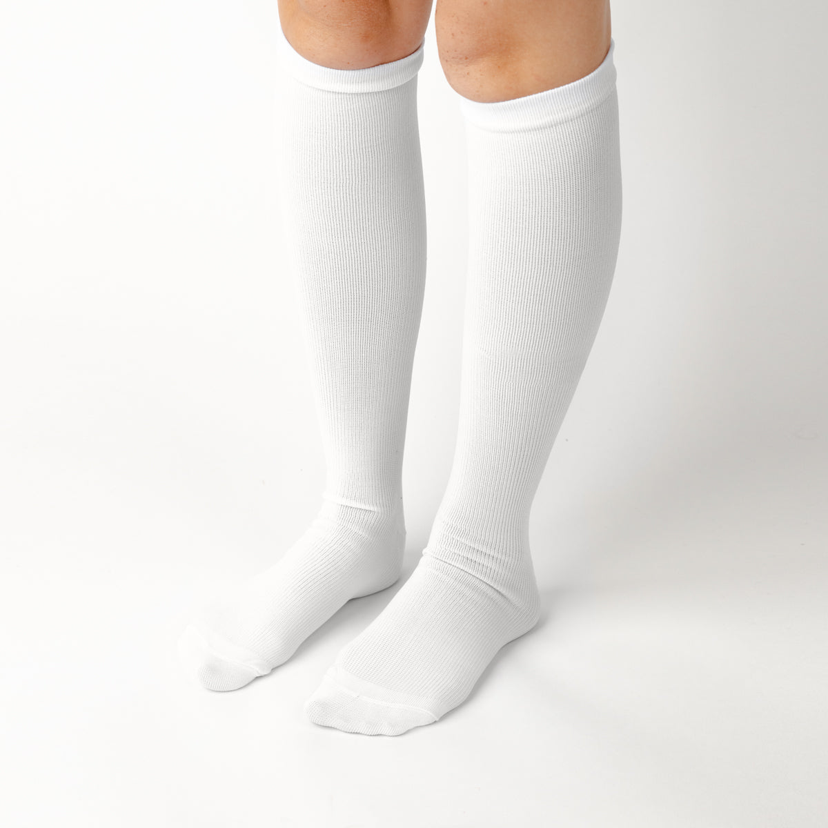 Meia de Compressão Branca Clássica