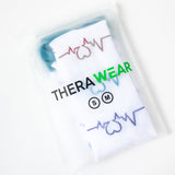 Meia de Compressão Coração Branco