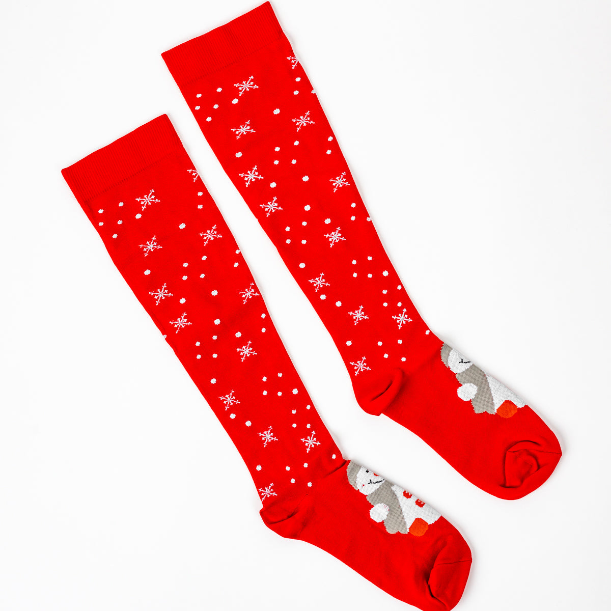 Meia de Compressão Boneco de Neve