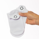 Meias Sorrisos Cores Únicas Bordadas - 10 pares [FRETE GRÁTIS]